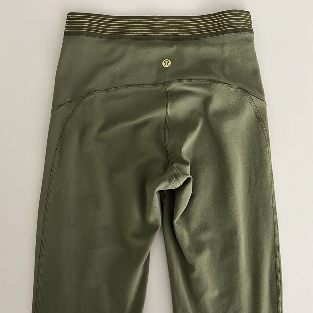Lululemon Principal Dancer Golden Lining Tight *28" Size 4 - Picture 4 of 13